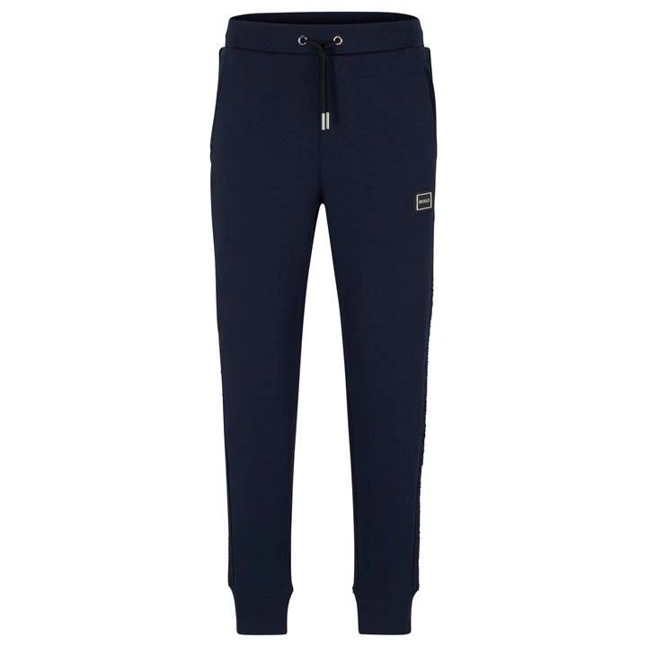 Logo Cuffed Joggers - Blue