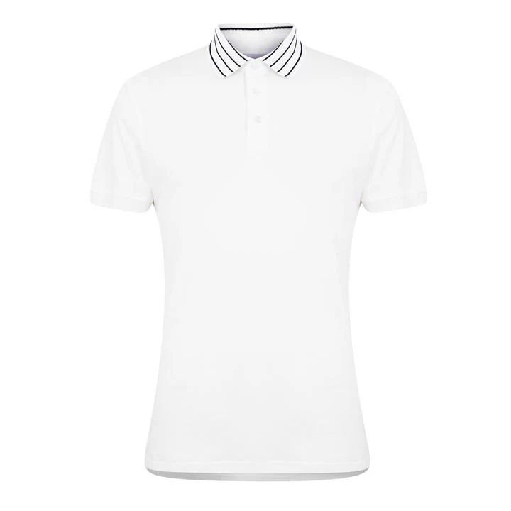 Dominic Stripe Polo Shirt - White
