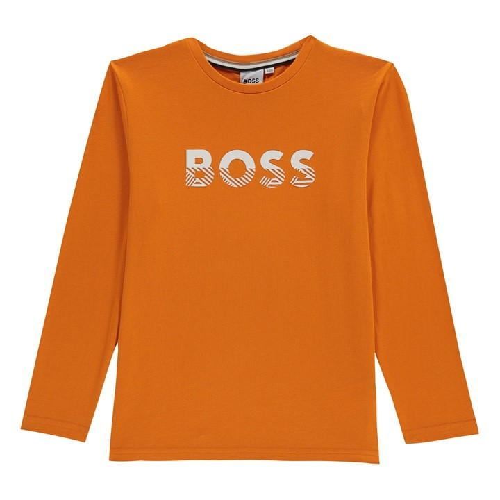 Long Sleeve Bold T-Shirt - Orange