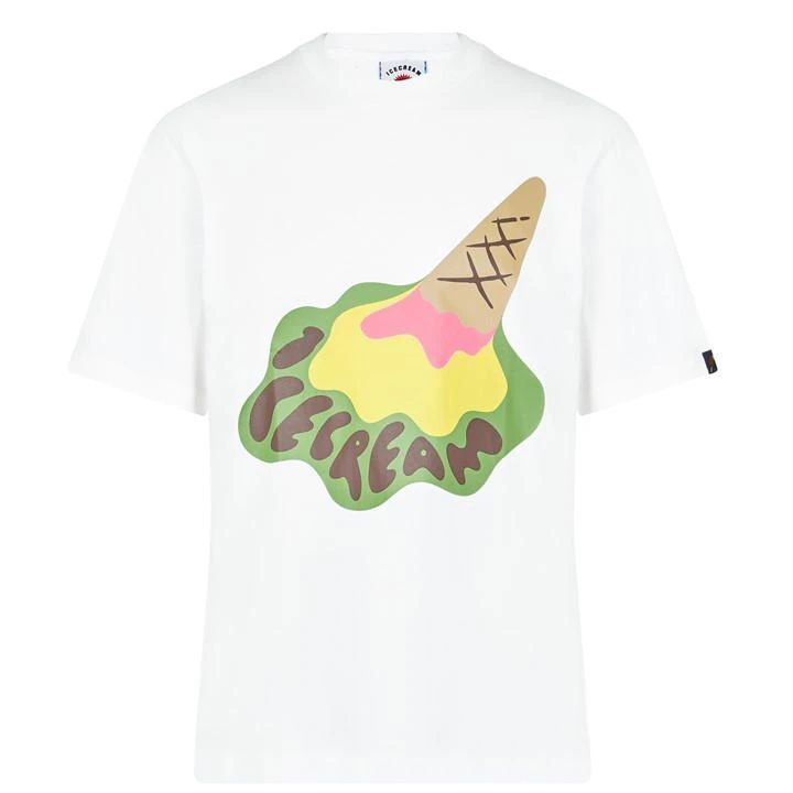 Dropped Cone T Shirt - White
