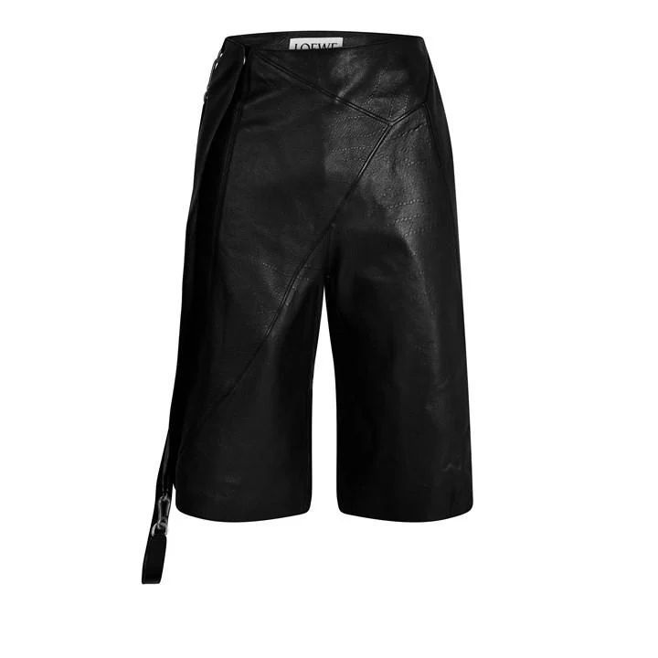 Cropped Puzzle Trousers - Black