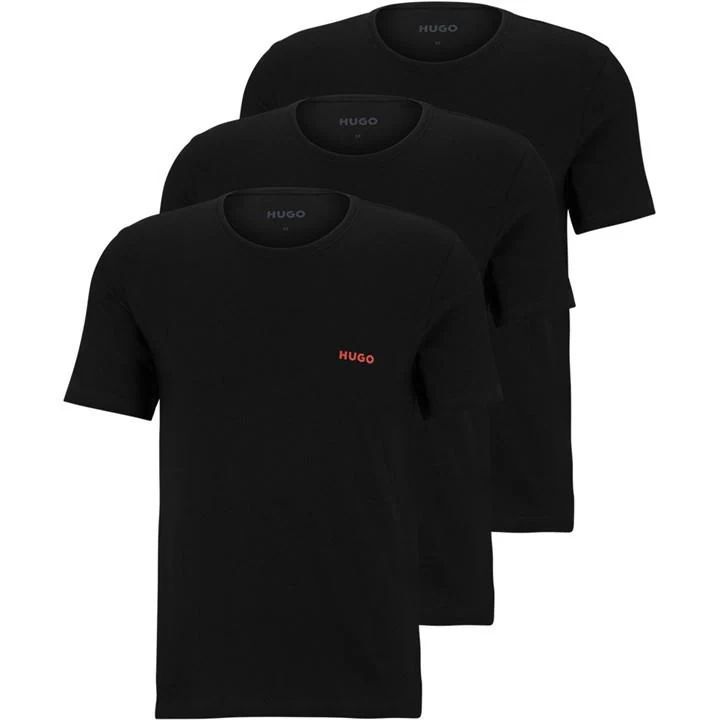 Hugo 3Pk T-Shirts Sn00 - Black