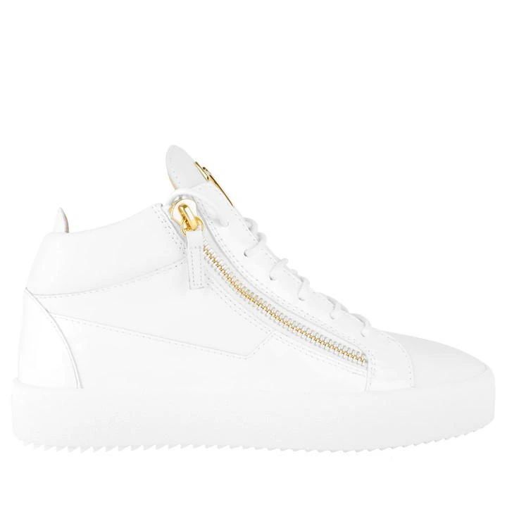 May Patent High Top Top Trainers - White