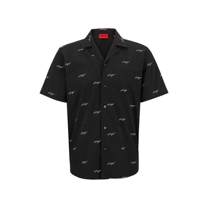 Poplin Cotton Shirt - Black