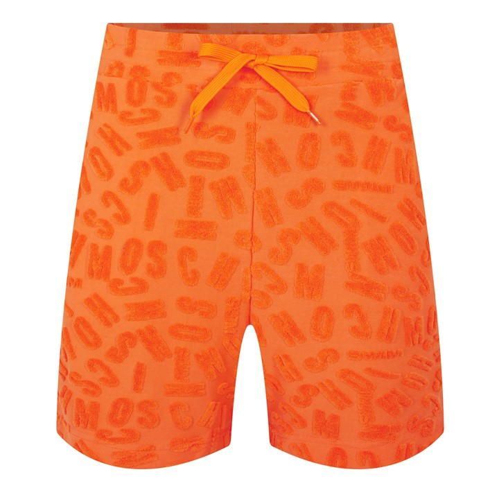Jacquard Monogram Shorts - Orange