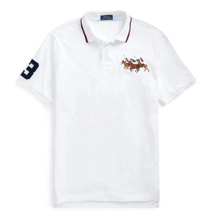 Triple Pony Polo Shirt - White