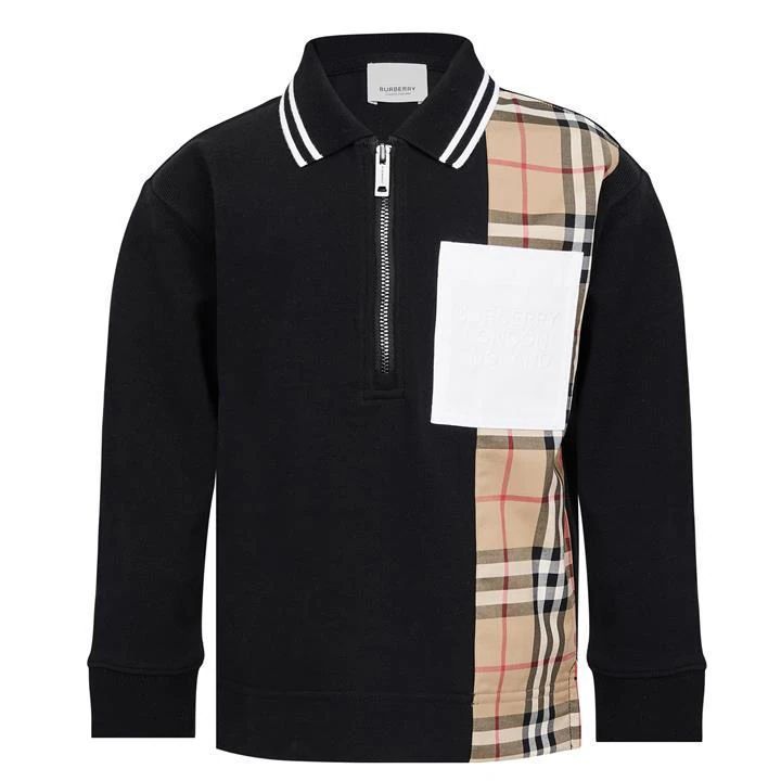 Boy'S Matthew Long Sleeve Polo Shirt - Black