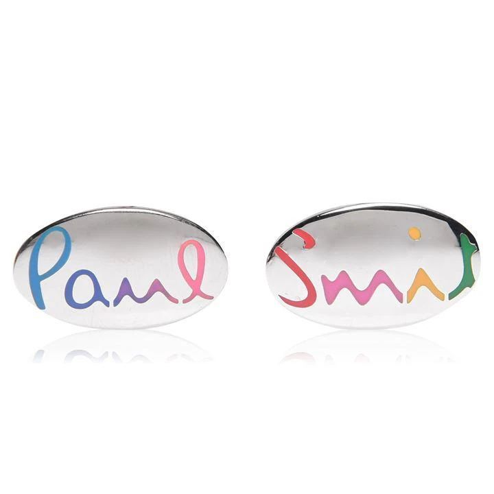Paul Smith Oval Logo Cuff - Silver