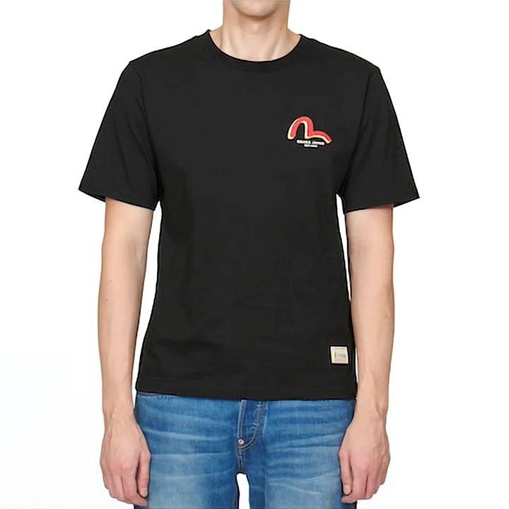 Daruma Print T-Shirt - Black