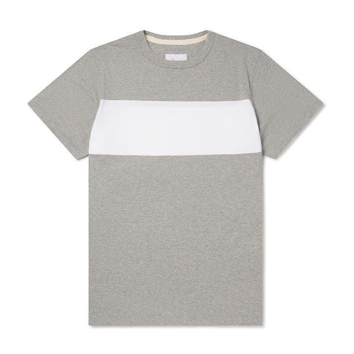Block Marl T Shirt - Grey