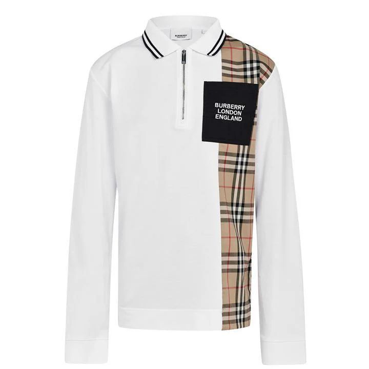 Boy'S Matthew Long Sleeve Polo Shirt - White