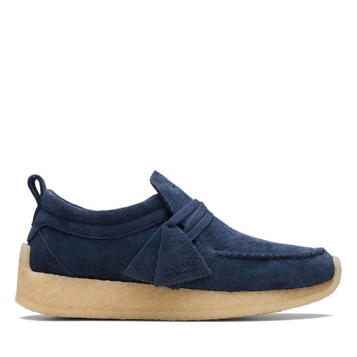 Clarks Maycliffe Ronnie Fieg Suede Trainers - Blue