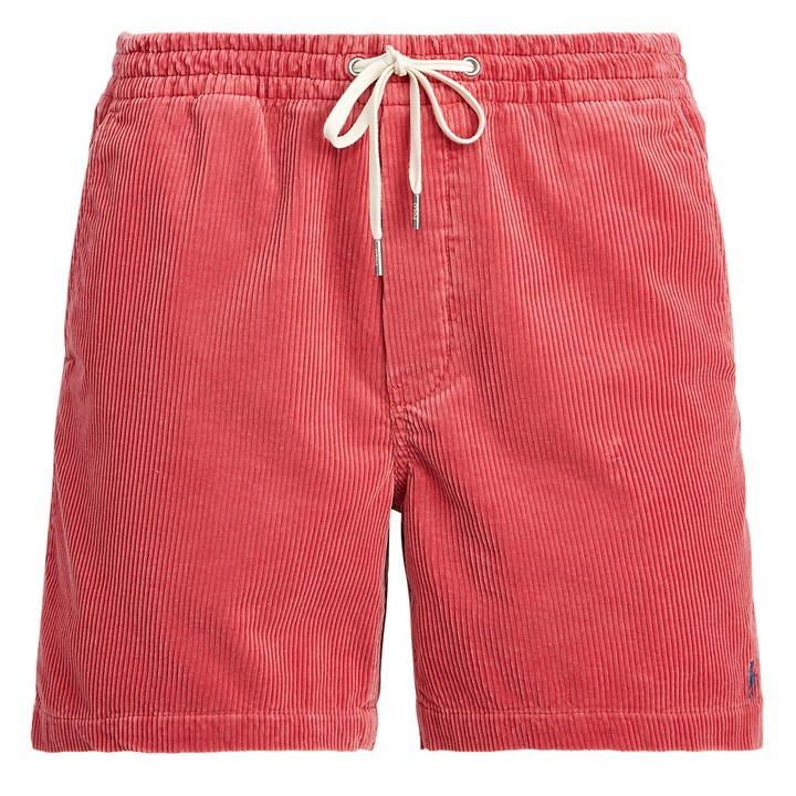 Cord Prepster Shorts - Red