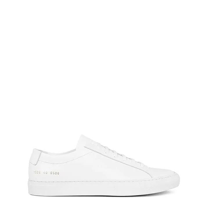 Achilles Low Leather Trainers - White