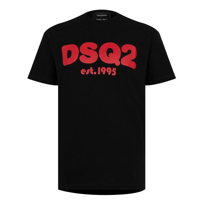 1995 Logo Print T Shirt - Black