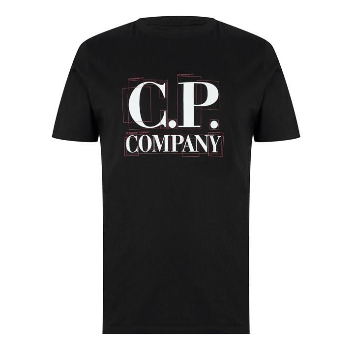 30/1 Large Logo T Shirt - Black