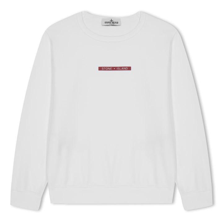 Boy'S Micro Graphic Crew Sweatshirt - White