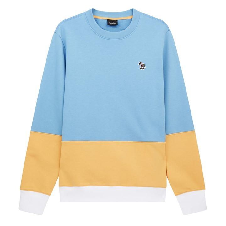 Colourblock Sweatshirt - Blue