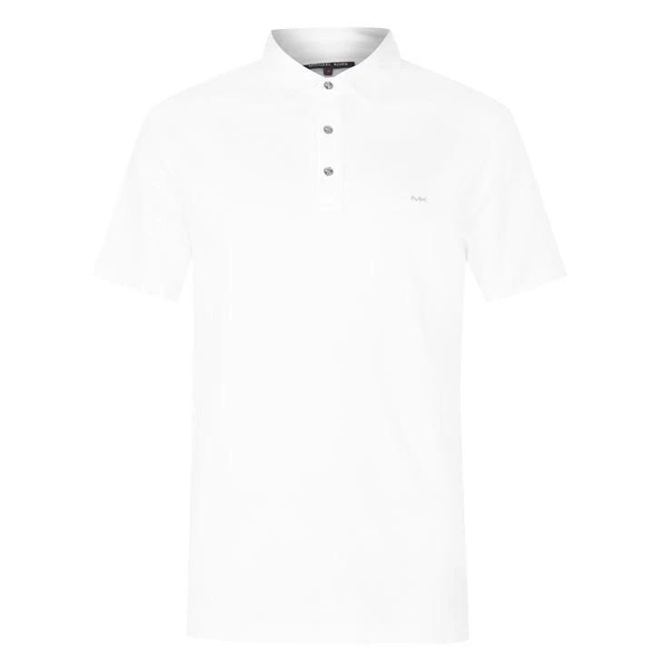 Short Sleeve Sleek Polo Shirt - White