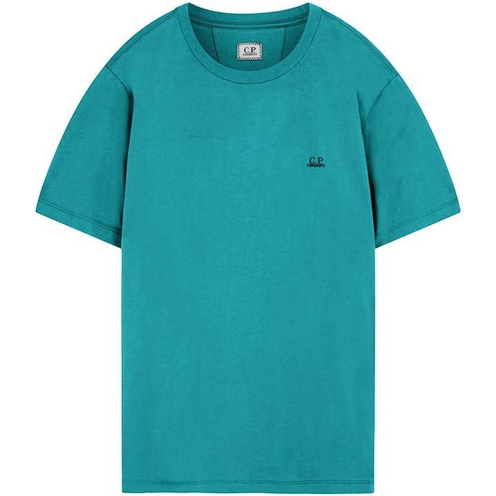 Short Sleeve Basic Logo T Shirt - Blue