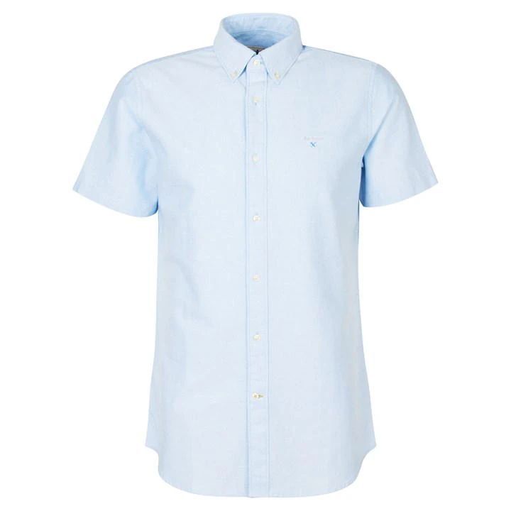 Oxford Short Sleeve Tailored Shirt - Blue