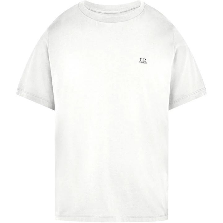 Short Sleeve Basic Logo T Shirt - White
