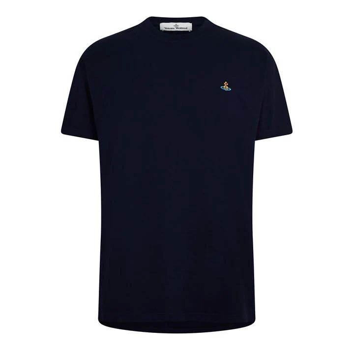 Embroidered Orb Logo T Shirt - Blue