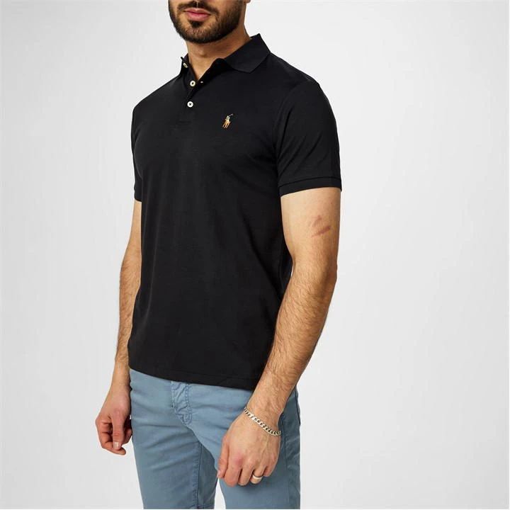 Slim Pima Polo Shirt - Black