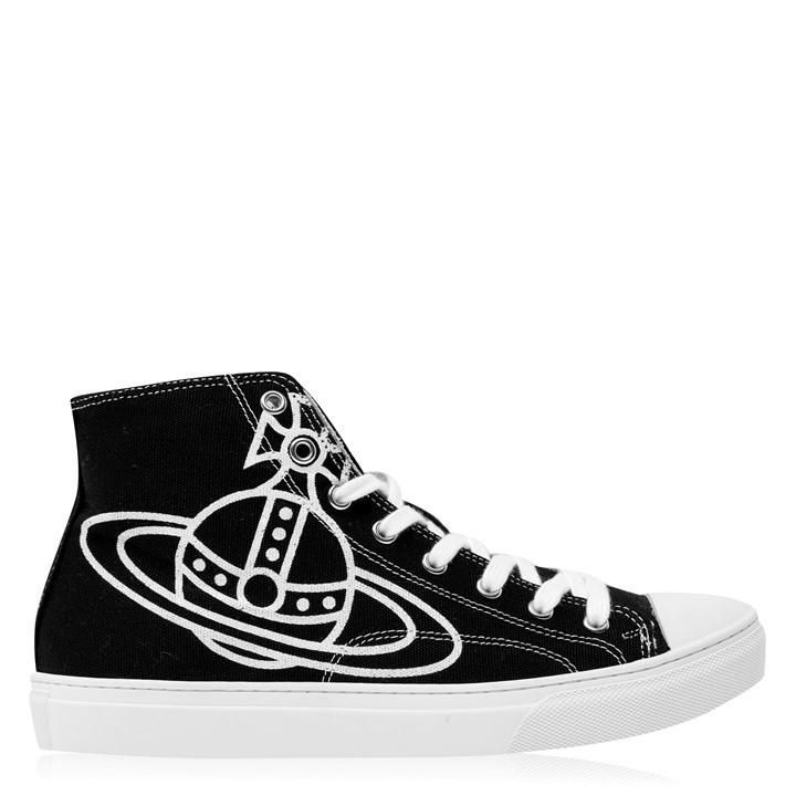 Orb Canvas High Top Trainers - Black