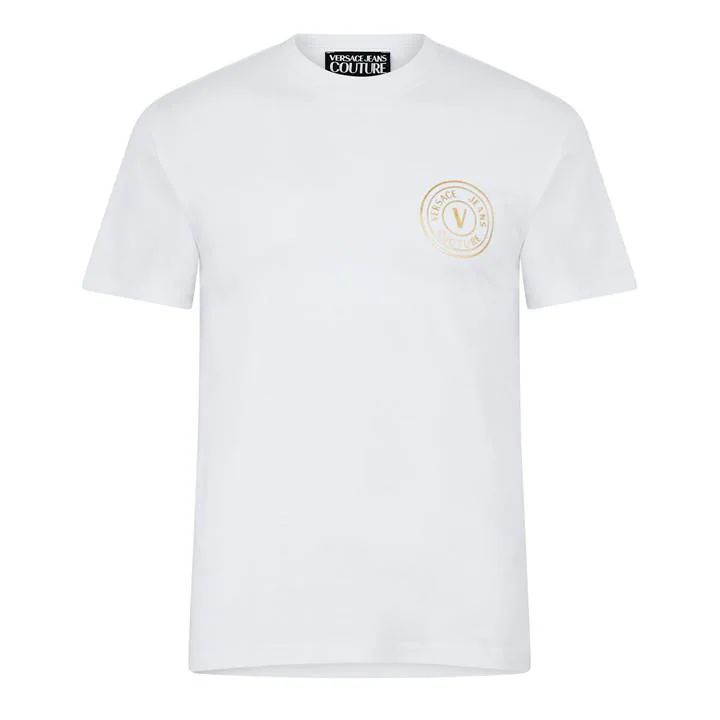 Embroidered Stamp t Shirt - White