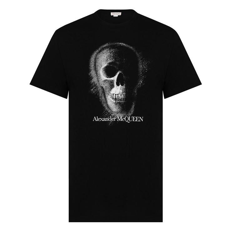Skull Print t Shirt - Black