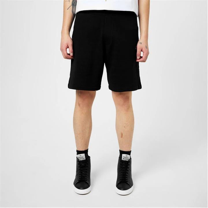 Embroidered Orb Shorts - Black