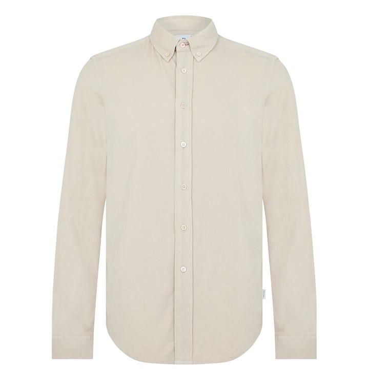 Long Sleeve Cord Shirt - Brown
