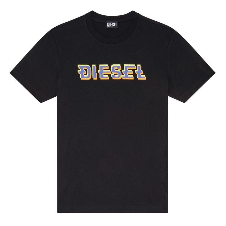 Diesel Diegor Short Sleeve T-Shirt Mens - Black