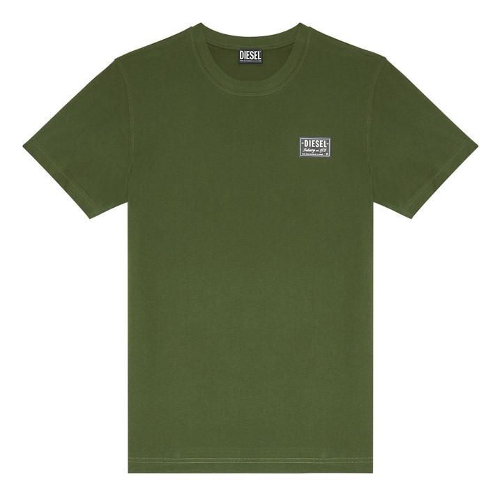 Diesel Patch Logo T-Shirt Mens - Green