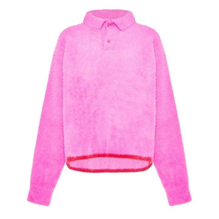 Neve Long Sleeve Polo Shirt - Pink
