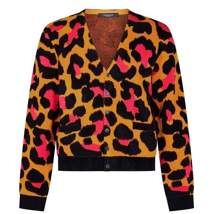 Leopard Knit Cardigan - Multi