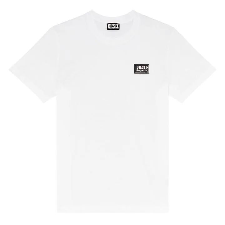 Diesel Patch Logo T-Shirt Mens - White