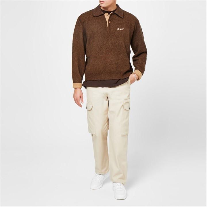 Passage Polo Sweater - Brown