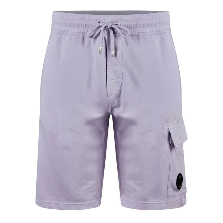 Lens Fleece Shorts - Purple
