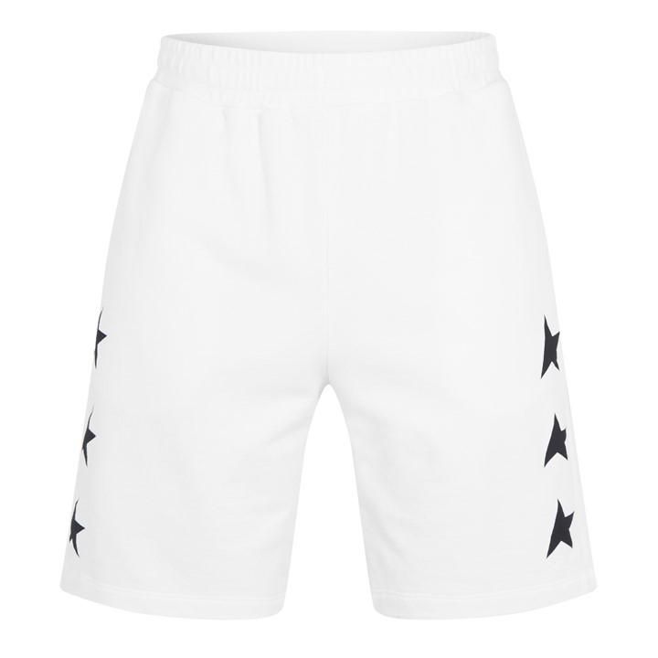 Star Jersey Shorts - White