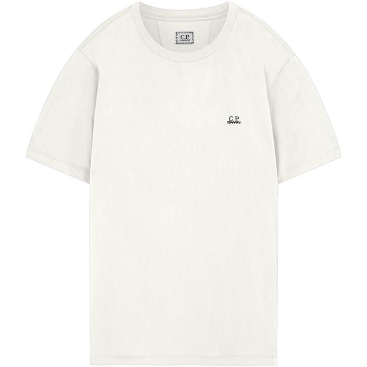 Short Sleeve Basic Logo T Shirt - Beige