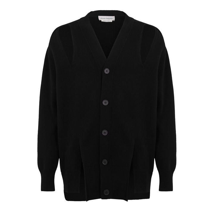 Cut Out Cardigan - Black