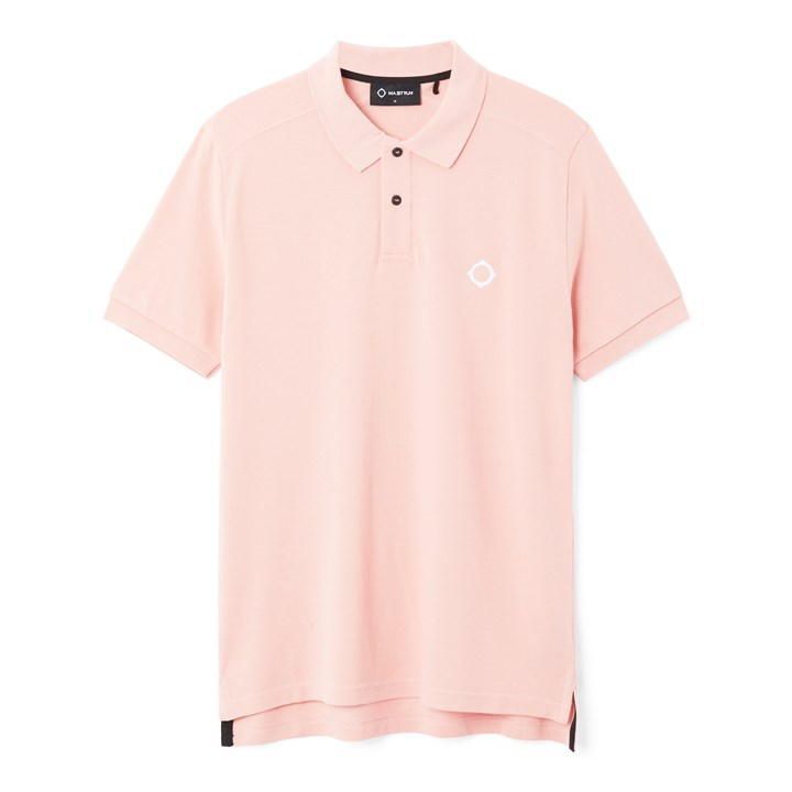 Short Sleeve Pique Polo - Pink