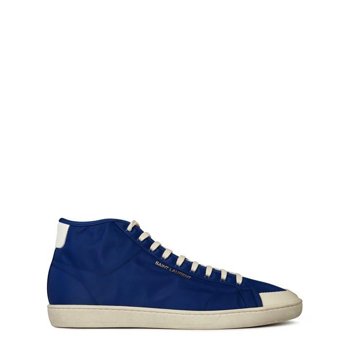 Nylon High Top Trainers - Blue