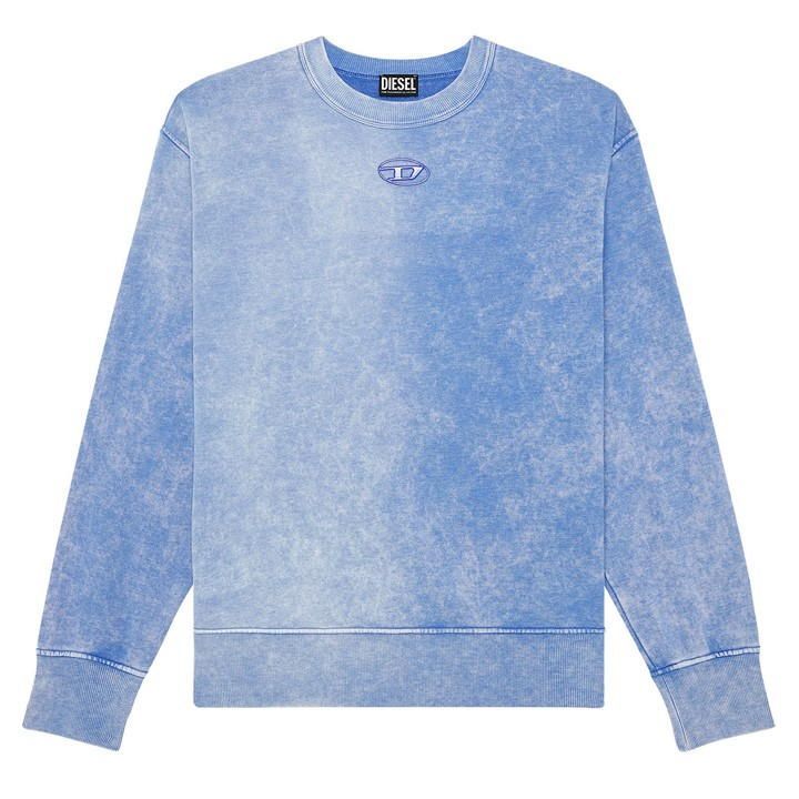 Distressed Effect Sweatshirt - Blue