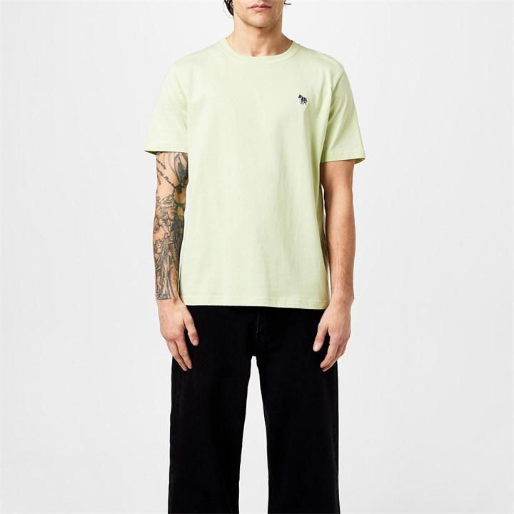 Zebra Crew Neck T-Shirt - Green