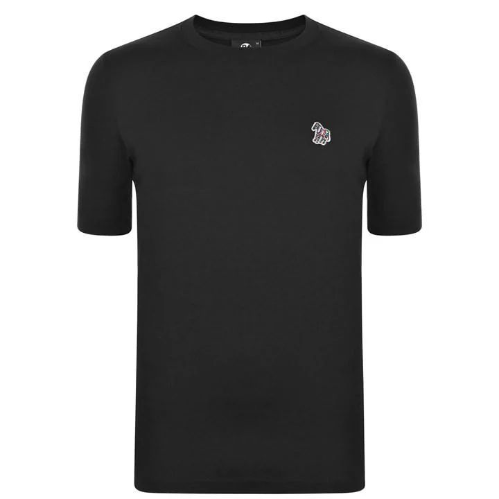 Zebra Crew Neck T-Shirt - Black