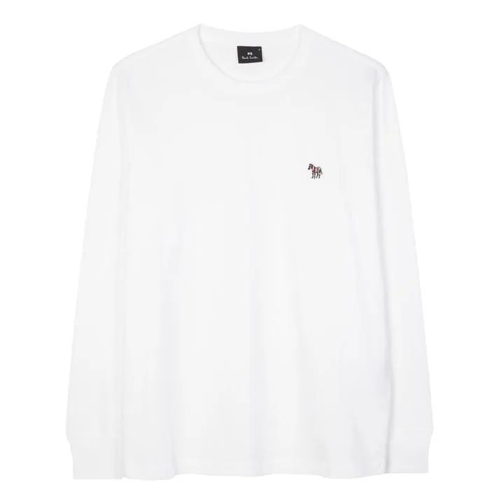 Zebra Long Sleeve T Shirt - White