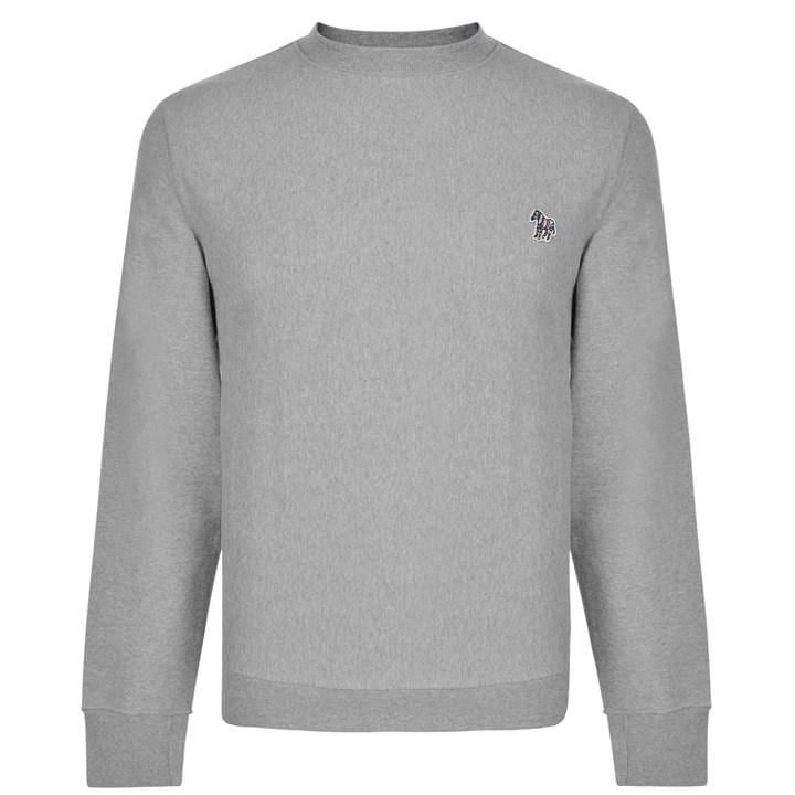 Zebra Crew Sweatshirt - Grey